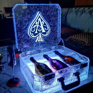 Wholesale Modern Customized Acrylic for Water Resistant Freestanding Easy Assembly Wine Bottle Box Suitcase <b>Display</b> <b>Case</b> for - Product Image 2
