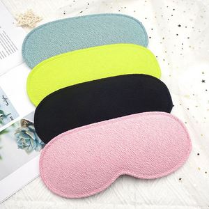 Masque de sommeil occultant 3D en mousse à mémoire de forme et coton élastique pour extensions de cils, avec tissu tricoté et boîte de couleur standard, vente en gros - Product Image 1