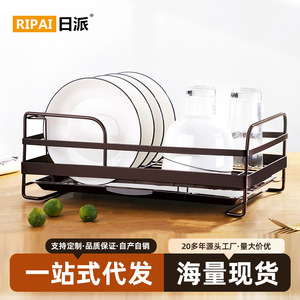ชั้นวางจานริปายพร้อมถาดเหล็กทรงสี่เหลี่ยม ชั้นวางแห้งเร็วสำหรับจัดเก็บในครัว - Product Image 5