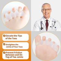 S-King SEBS Correcteur d'hallux valgus pour hommes et femmes, protecteur de soin des pieds, séparateur d'orteils en gel