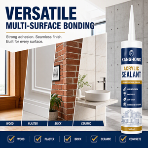 Sellador Acrílico Blanco Pintable a Base <span class=keywords><strong>de</strong></span> Agua, Compuesto <span class=keywords><strong>de</strong></span> Calafateo Flexible para Reparación <span class=keywords><strong>de</strong></span> Grietas en Baños y Cocinas - Product Image 4
