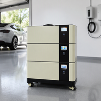 ODMSolar 51.2V 300Ah x 2 30kWh Baterai LiFePO4 Solid State yang Dapat Ditumpuk, 6000 Siklus untuk Penyimpanan Energi Surya Rumah Tangga Off Grid