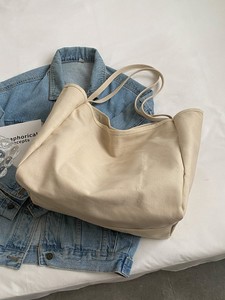 Casual <b>Large</b> Capacity Red Color <b>Canvas</b> Tote <b>Bag</b> Women Handbags Designer Shoulder Big Shopper <b>Bag</b> for Daily Use - Product Image 4