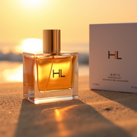 Botol Parfum Kaca Mini Mewah Isi Ulang 30ml 50ml 100ml Warna-warni dengan Tutup Mahkota, Cetak Sablon, dan Stempel Emas