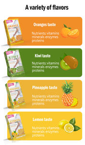 Turuncu Slim Fit suyu detoks temizlemek anında toz vitaminleri mineraller enzimler proteinler sağlıklı içecek - Product Image 4