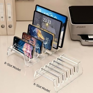 Organizzatore per Telefoni e Tablet in Confezione da 2, Materiale PET Trasparente, Opzioni a 8 o <span class=keywords><strong>6</strong></span> Scomparti, Organizzazione Efficiente del Desktop - Product Image 4