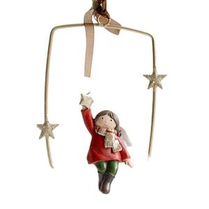 Couronne Artificielle Vintage 3D avec <span class=keywords><strong>Sapin</strong></span> <span class=keywords><strong>de</strong></span> Noël Chaussette Cloche Rétro, Ornements Suspendus pour Porte Mur Fenêtre, Cadeau pour Décoration <span class=keywords><strong>de</strong></span> Fête Joyeuse - Product Image 5