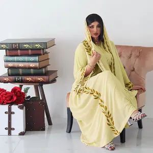 Wholesale Fashion Dubai Abaya Arabic Prom Dress Floral Print Muslim Prayer Hijab Long Dress Ethnic Women Islam Dress Abaya