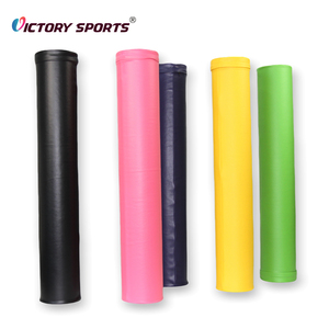 Biểu tượng tùy chỉnh <span class=keywords><strong>PU</strong></span> da bao phủ cơ bắp thư giãn EPE yoga dài bọt Con lăn Pilates con lăn - Product Image 3