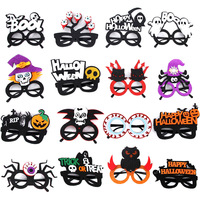 Nuevas gafas de plástico de dibujos animados, accesorio divertido para fotos de fiesta, gafas de Halloween para decoración de fiestas nocturnas.