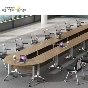 Mesa de Entrenamiento Plegable y Móvil al por Mayor para Escuelas y Salas de Reuniones, Escritorio de Computadora para Estudiantes, Escritorios para Oficinas Educativas y Científicas - Product Image 3
