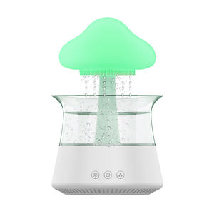 Difusor de Aromas Diffuserlove con Forma de Nube de Lluvia, Humidificador con Control Remoto, Lámpara de <span class=keywords><strong>Cascada</strong></span> con Gotas de Agua, Sonidos de Lluvia de Hongos - Product Image 1