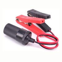 Adaptateur femelle pour allume-cigare de voiture avec pince crocodile pour batterie 12V, rallonge de séparateur de cigarette
