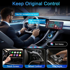 Adaptor Carplay nirkabel Mini 2 dalam 1, Adapter Carplay nirkabel Mini dan Draadloze Android Auto tipe c, kabel 2025 kecil USB untuk apple iphone mobil Ios 26 toyota - Product Image 5