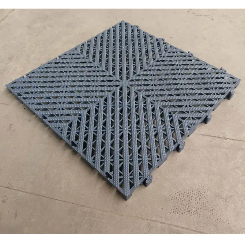 Interlocking Plastic Floor Tiles Industrial Floor Mat Drainage Heavy Duty Garage Flooring Tiles