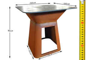Patio Gas <strong>Fire</strong> <strong>Pit</strong> BBQ Grill Cooking Table for Outdoor <strong>Camping</strong> - Product Image 6