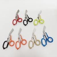 Ciseaux de premiers secours pliables portables, ciseaux de secours multi-usages pour le camping, kit de survie en plein air