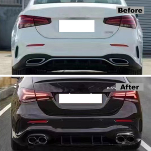 Kit de Carrocería Estilo <span class=keywords><strong>A45</strong></span> <span class=keywords><strong>S</strong></span> para W177 2019, Parachoques Delantero, Faldones Laterales, Parachoques Trasero, Puntas de Escape para Sedán, Ajuste Perfecto, <span class=keywords><strong>Precio</strong></span> de Fábrica - Product Image 5