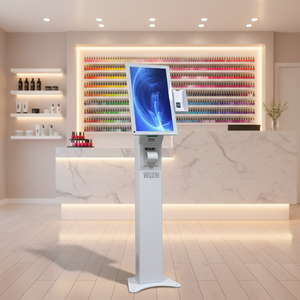 Kiosque de <span class=keywords><strong>paiement</strong></span> <span class=keywords><strong>en</strong></span> libre-service tout-<span class=keywords><strong>en</strong></span>-un certifié CE, 10,1 pouces, avec lecteur de codes-barres pour restaurants - Product Image 2