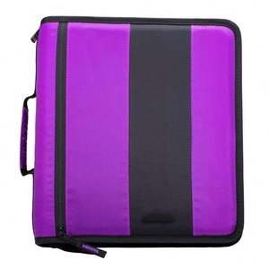 Free Sample BSCI Zipper Binder, 3" O-<b>Ring</b> with 5-Color Tabs, Expanding File <b>Folder</b> and Shoulder Strap and Handle - Product Image 1