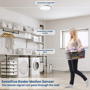 Lối vào cầu thang hành lang cảm biến chuyển động dẫn ánh sáng trần 12W 18W 24W 30W tuôn ra gắn bảng điều khiển cảm biến ánh sáng cho hành lang - Product Image 4