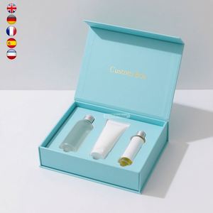 FX Eu Trendy Handmade Custom Design Luxury Coffrets Cadeaux Skincare Lotion Cosmetic Custom Magnetic Gift <b>Box</b> With Insert - Product Image 2