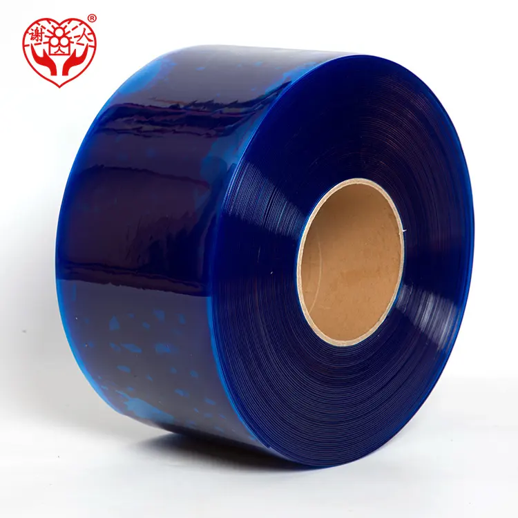 Hoge Standaard Transparant Blauw Pvc Plaat Strip Gordijn Rolls Zacht Glas Pvc Plastic Walk In Cooler Deur Gordijn Strip Roll