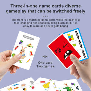 맞춤형 얼굴 변경 매직 큐브 빌딩 블록 게임 매칭 표현 퍼즐 장난감 보드 게임 매치 퍼즐 기하학적 장난감 - Product Image 4