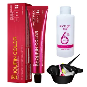 Hair dye set with bleach free mint beige hair dye tool delivery 2023 popular color self dye hair