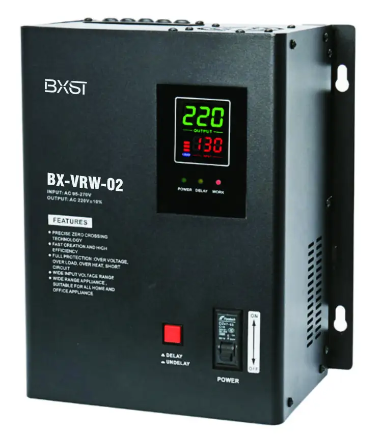 BX-VRW02 रिले प्रकार घर व्यापक रूप से इस्तेमाल किया स्वत: बिजली वोल्टेज नियामक स्टेबलाइजर