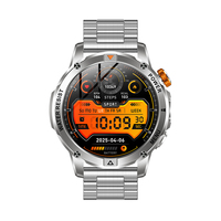 Smartwatch AK93 per Uomo, Display HD 1.53, Memoria, 100+ Modalità Sportive, IPX8, Chiamate BT, Monitoraggio Frequenza Cardiaca e SpO2, Assistente Vocale AI