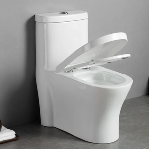 Gran oferta, de una pieza WC moderno, <span class=keywords><strong>inodoros</strong></span> de cerámica para Hotel, <span class=keywords><strong>inodoros</strong></span> Blancos Baratos S-Trap, respondedores de armario de agua para baño para hoteles - Product Image 2