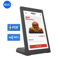 L şekli kapasitif 8 inç android tablet dokunmatik ekran menü ekranı POE RJ45 NFC kamera