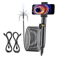 Hot Handheld 360 °   Caméra d'inspection endoscopique HD résistante aux hautes températures pour la réparation automobile industrielle, module de caméra endoscopique