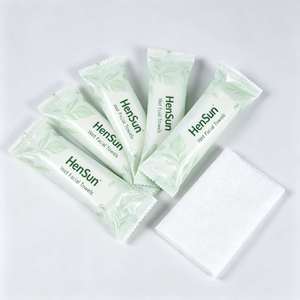 Toalla de mano de algodón húmeda, toalla facial de color sólido, toalla de mano para viaje, pañuelo refrescante para hotel - Product Image 3