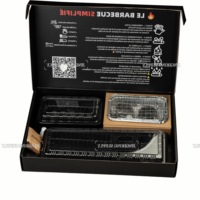 Boîte à barbecue en papier Yakiniku prête à l'emploi, boîte à emporter en carton ondulé avec combustible inclus, restauration professionnelle
