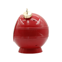 Ornement de Noël en globe à neige sculpté en résine et plastique, oiseau cardinal, boule rouge avec LED et paillettes, décoration de fêtes, vente en gros B2B