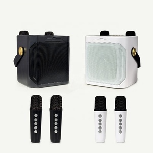 โรงงานขายส่ง OEM ลำโพงคาราโอเกะไร้สาย 5.3 พร้อมไมโครโฟนไร้สาย LED วิทยุ FM รองรับ TF/USB ใช้ได้กับโทรศัพท์มือถือ <span class=keywords><strong>ซับ</strong></span>วูฟเฟอร์สำหรับงานปาร์ตี้ - Product Image 4