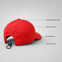 Casquette de baseball à 6 panneaux en tissu imperméable à bord court, impression numérique personnalisée, livraison directe d'usine
