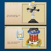 Reobrix 66028 Faro, Set de Construcción de 2966 Piezas con Luz LED Intermitente, Vainica Giratoria y Diseño Modular, Ideal para Regalo Festivo