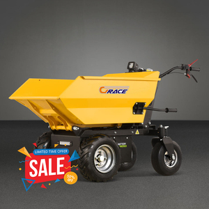 Chariot à roues étroites compact et économique, en promotion, livraison gratuite, certifié EPA CE EUR5, pour serres et logistique, avec fonction benne basculante - Product Image 1