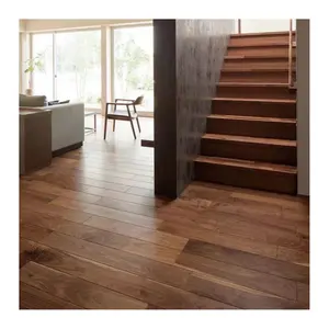 Natural color black walnut! Natural solid wood flooring hardwood flooring solid wood of artistic real wooden floor for indoor