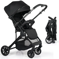 EN 1888 Poussette pliable facile de haute qualité Poussée réversible Buggy pour bébé Landau compact Poussette réversible à roulettes pour bébé