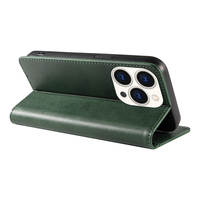 Funda Tipo Cartera de Cuero PU Premium para iPhone 15 Pro - Funda con Soporte para Teléfono, Ranuras para Tarjetas, Cierre Magnético y Carcasa Antigolpes