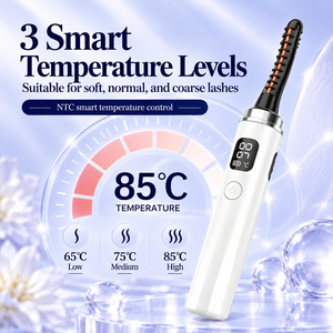Recourbe-cils chauffant électrique à chauffage rapide, rechargeable USB-C, avec affichage numérique, outil de recourbement des cils portable - Product Image 3