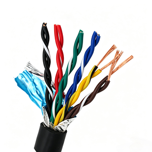 Cable blindado de par trenzado WDZN-RVSP-2*0.75/1.0 de baja interferencia y bajo humo, dedicado para salas de máquinas en construcciones de corriente débil - Product Image 2