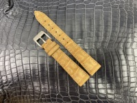 Bracelet de montre sport en cuir de veau nubuck véritable multicolore de 18 mm, qualité supérieure, fait main, design alligator