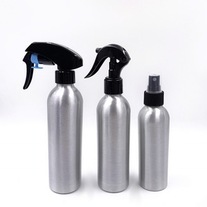 Flacon pulvérisateur vide en aluminium argenté personnalisé de 30 ml à 500 ml avec pulvérisateur à brume blanche ou noire - Product Image 3