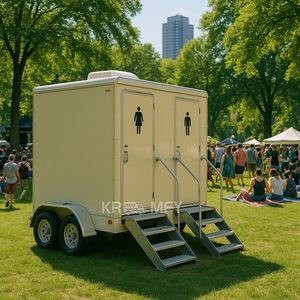 Toilettes de luxe portables pour voitures, douches, fabricants de toilettes mobiles de plein air, remorque de toilettes extérieures, 2025 - Product Image 2