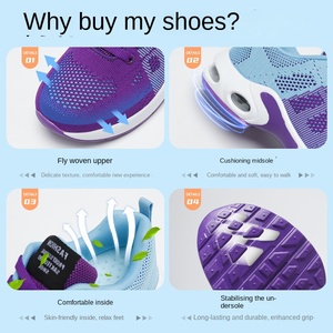 <span class=keywords><strong>Scarpe</strong></span> da Passeggio Leggere da Donna con Tomaia in Rete Traspirante e Ammortizzazione ad Aria, Sneakers Sportive Casual per la Stagione Primaverile - Product Image 4